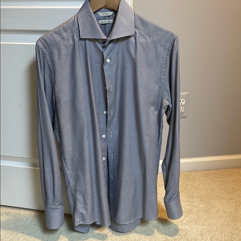 Men's Blue Checkered Shirt